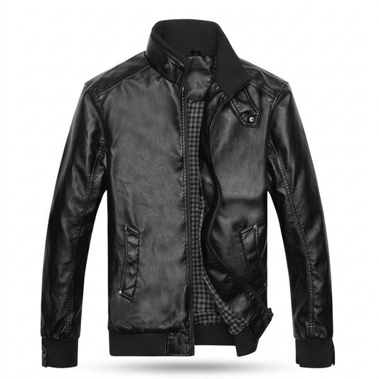 Gentleman Code - Yovil | Gesteppte Gefütterte Lederjacke Herren