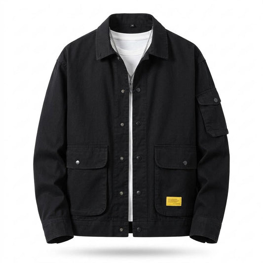Gentleman Code - Rizem | Geknöpfte Vieltaschige Jacke Herren