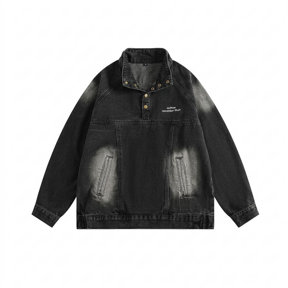 Gentleman Code - Lanon | Gewaschene Hochgeschlossene Jacke Unisex