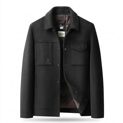 Gentleman Code - Vowos | Wollig Geknöpft Jacke Herren