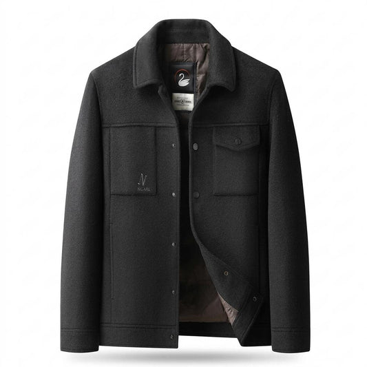 Gentleman Code - Vowos | Wollig Geknöpft Jacke Herren