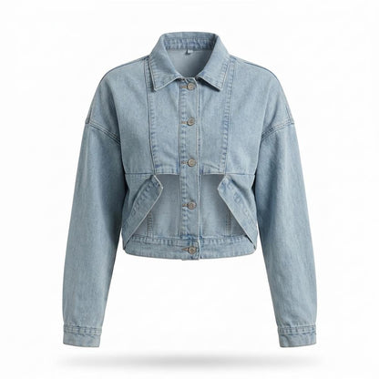 Gentleman Code - Vopul | Kurzgeschnittene Kragenlose Jacke Damen