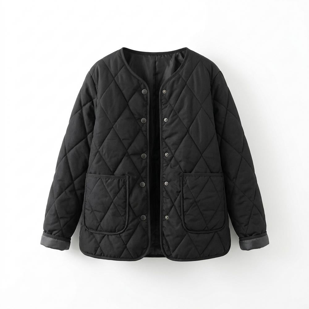 Gentleman Code - Nates | Gesteppt Kragenlos Jacke Damen