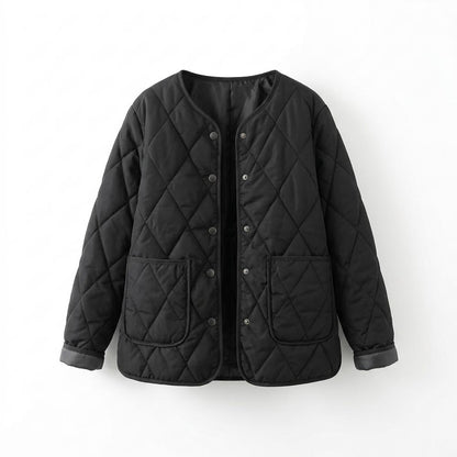 Gentleman Code - Nates | Gesteppt Kragenlos Jacke Damen