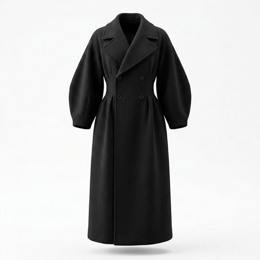 Gentleman Code - Yelid | Tailliert Voluminös Mantel Damen
