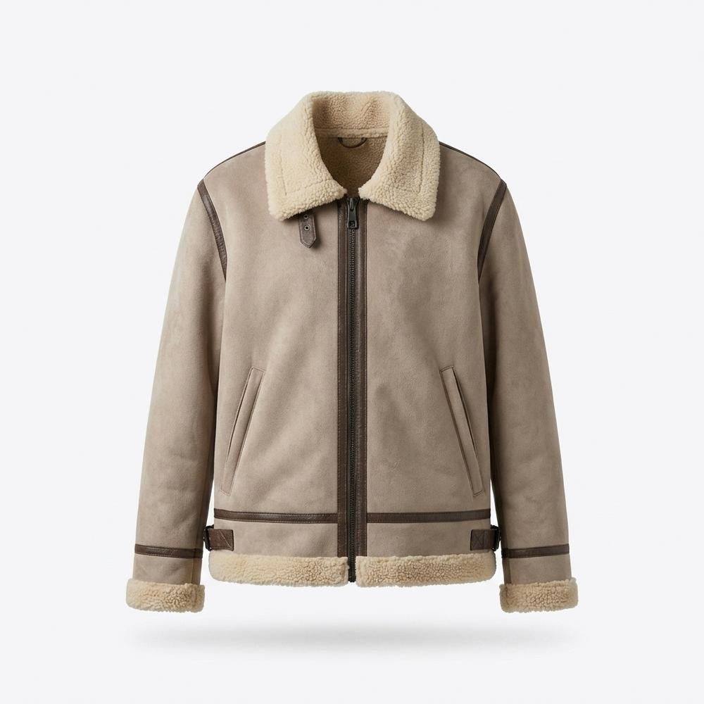 Gentleman Code - Nabok | Gefütterte Zweifarbige Wildleder-Jacke Unisex