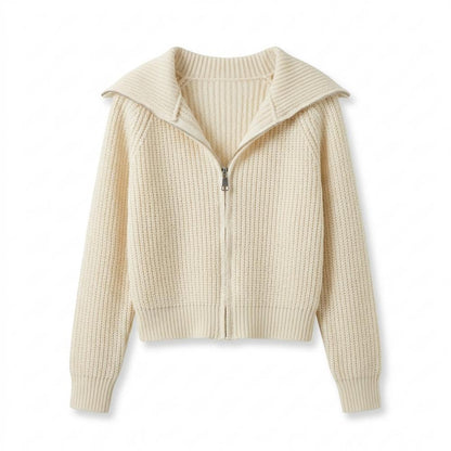 Gentleman Code - Camad | Strukturiert Taillenkurz Strickjacke Damen
