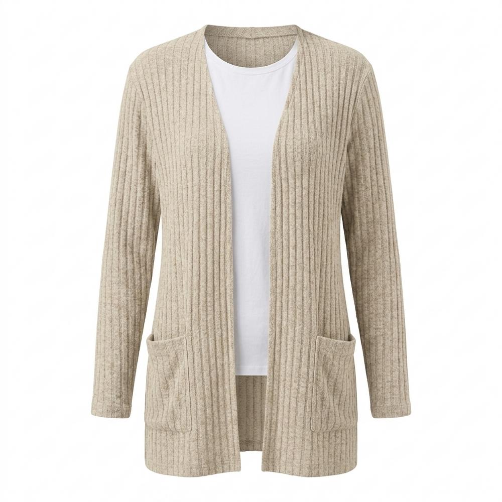 Gentleman Code - Vamal | Gerippter Langer Cardigan Damen