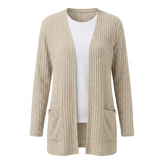 Gentleman Code - Vamal | Gerippter Langer Cardigan Damen