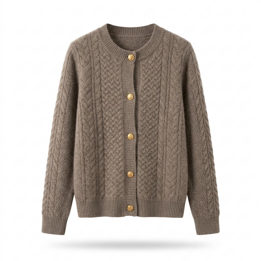Gentleman Code - Domer | Gestrickt Strukturiert Cardigan Damen