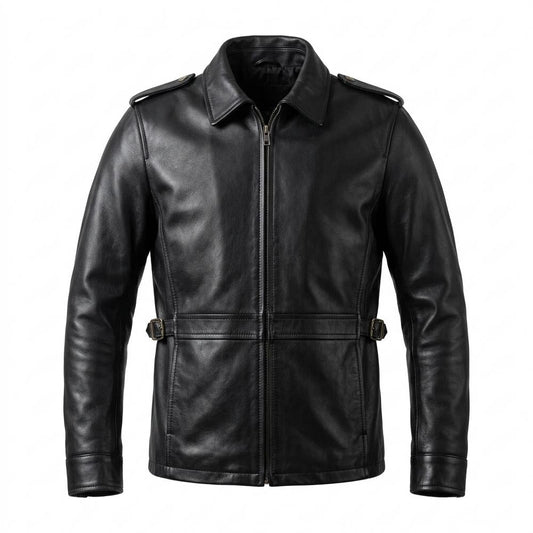 Gentleman Code - Tamel | Durchgehend Tailliert Lederjacke Herren