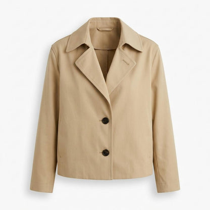 Gentleman Code - Cotit | Kurz Geschnittene Gabardine Jacke Damen