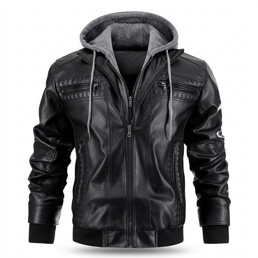 Gentleman Code - Revan | Gefüttert Gesteppt Lederjacke Herren