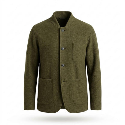 Gentleman Code - Vogum | Strukturiert Geknöpft Strickjacke Herren