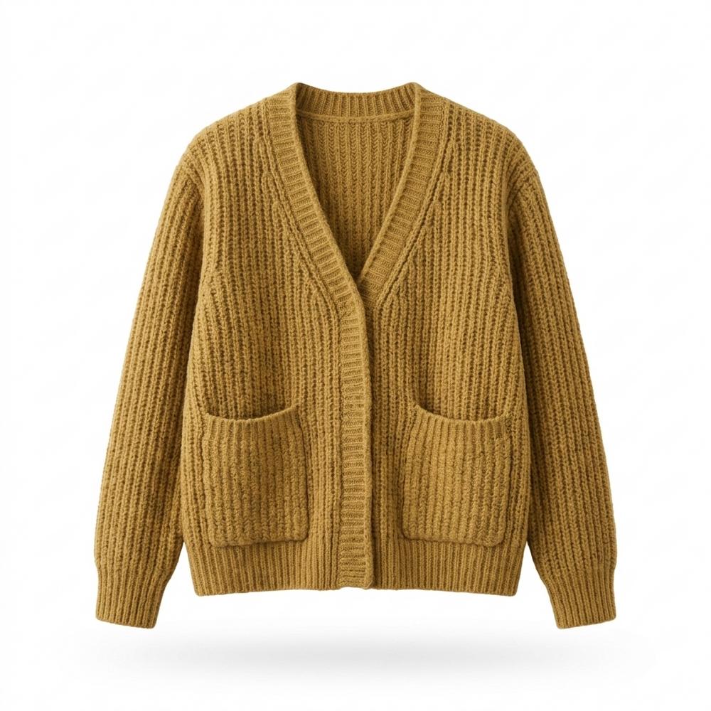 Gentleman Code - Sewam | Gerippt Langärmlig Cardigan Damen