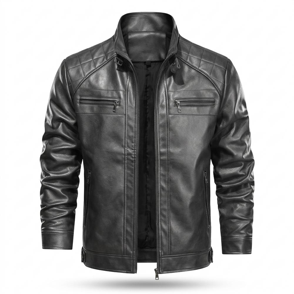 Gentleman Code - Mevad | Gesteppt Gefüttert Lederjacke Herren