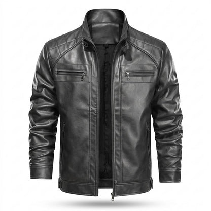 Gentleman Code - Mevad | Gesteppt Gefüttert Lederjacke Herren