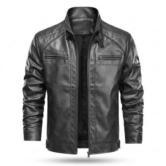 Gentleman Code - Mevad | Gesteppt Gefüttert Lederjacke Herren