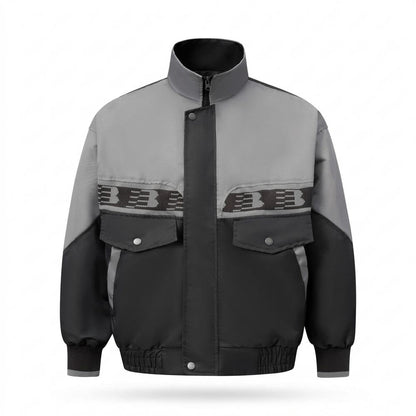 Gentleman Code - Yegik | Zweifarbige Hochgeschlossene Jacke Unisex
