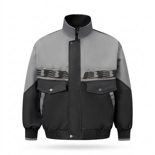 Gentleman Code - Yegik | Zweifarbige Hochgeschlossene Jacke Unisex