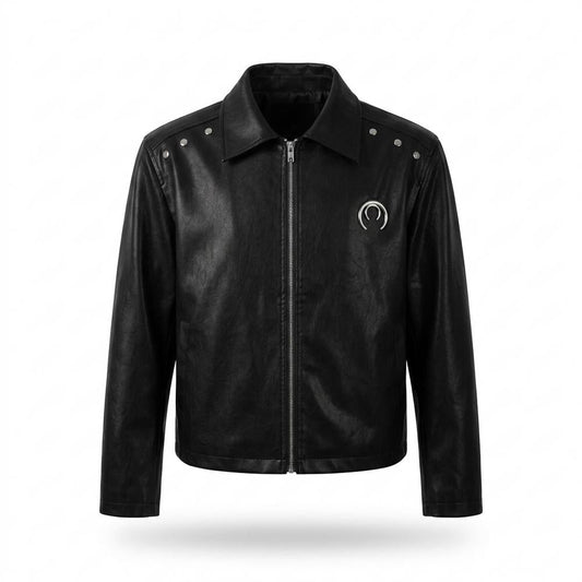 Gentleman Code - Rarev | Genietet Glatt Lederjacke Unisex