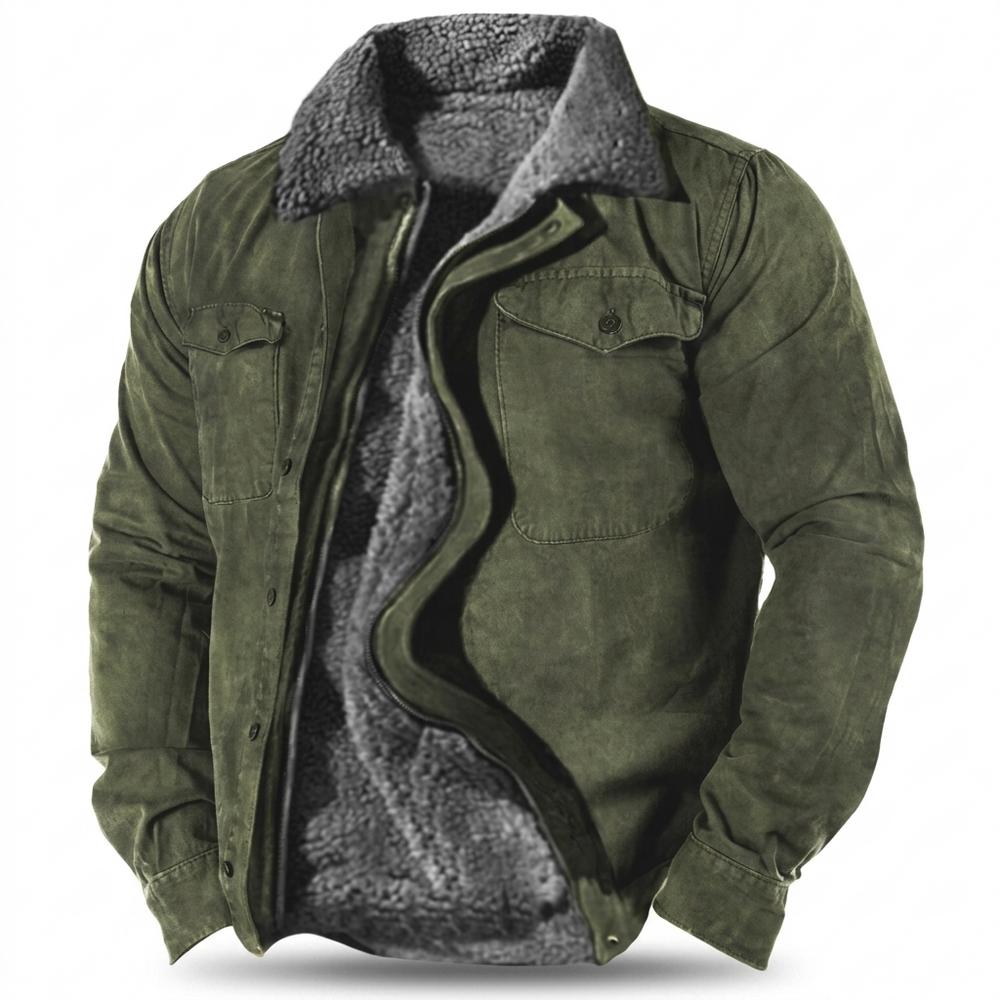 Gentleman Code - Duses | Gefütterte Veloursartige Wildleder-Jacke Herren