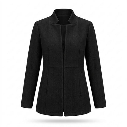 Gentleman Code - Kupem | Kragenlos Strukturiert Jacke Damen
