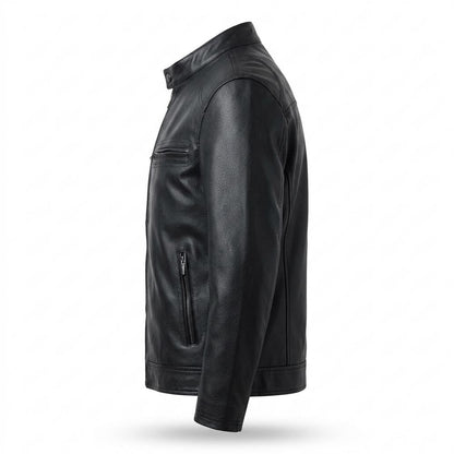 Gentleman Code - Tiral | Gefütterte Taillierte Lederjacke Herren