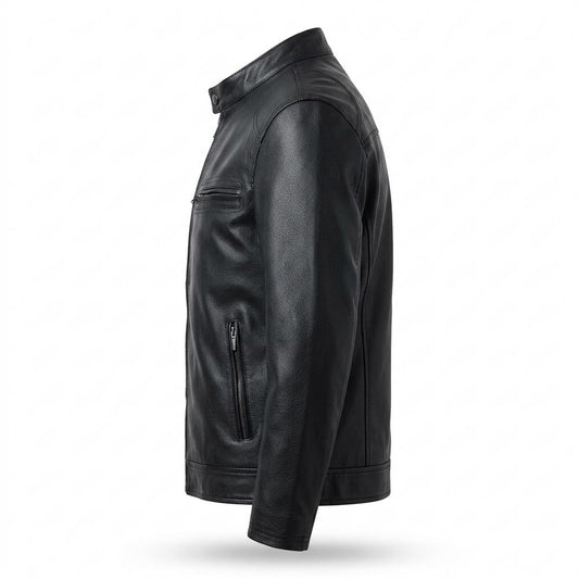 Gentleman Code - Tiral | Gefütterte Taillierte Lederjacke Herren