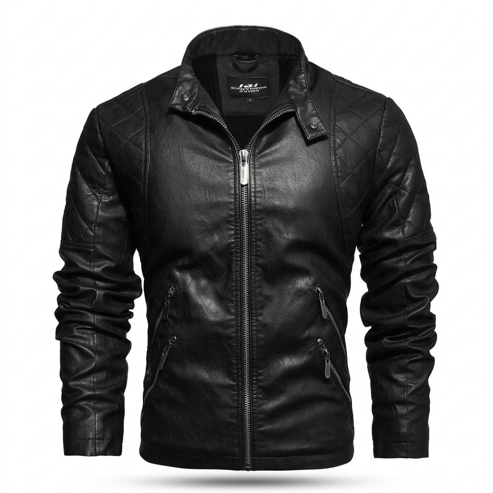 Gentleman Code - Eobem | Gesteppt Tailliert Lederjacke Herren