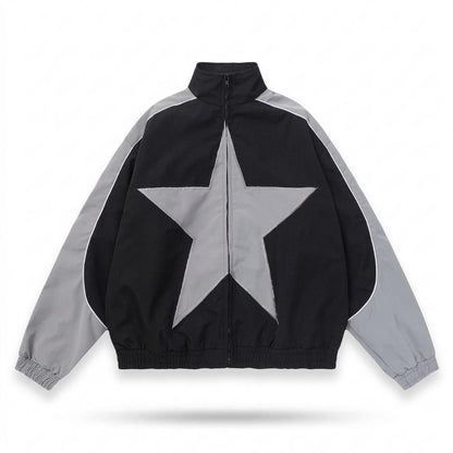 Gentleman Code - Yozuk | Colorblock Stehkragen Jacke Unisex