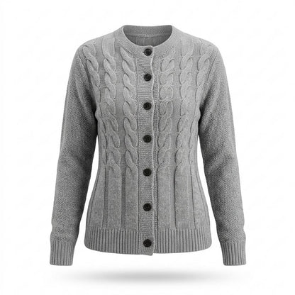 Gentleman Code - Milol | Taillierter Gestrickter Cardigan Damen