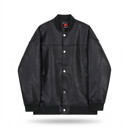 Gentleman Code - Donit | Geknöpft Gerippt Lederjacke Unisex
