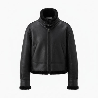 Gentleman Code - Yupus | Gefütterte Gekürzte Lederjacke Unisex