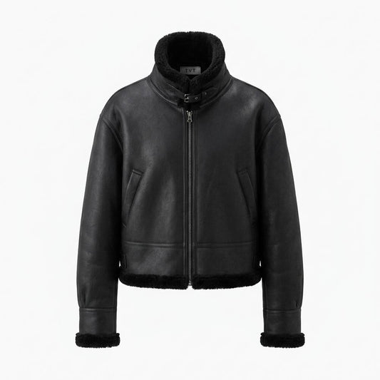 Gentleman Code - Yupus | Gefütterte Gekürzte Lederjacke Unisex