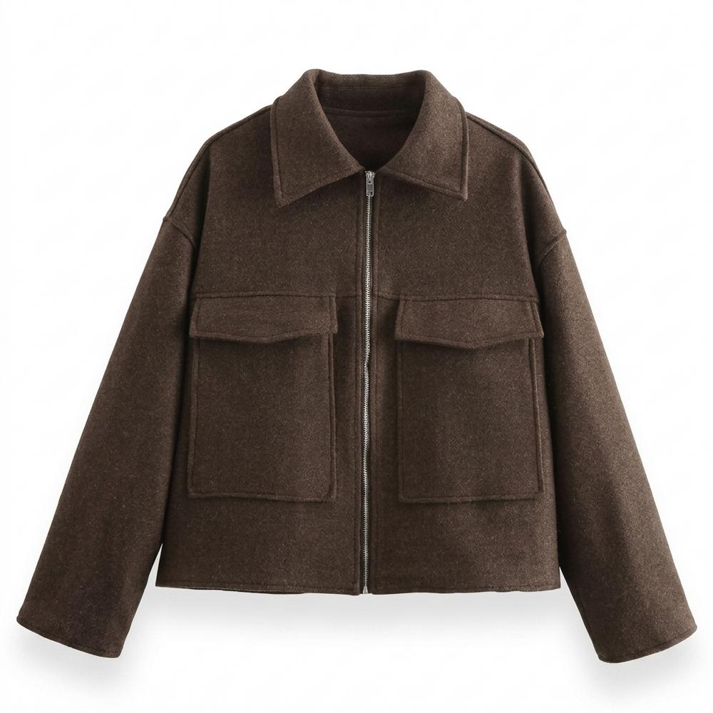 Gentleman Code - Nomiv | Reißverschluss Woll Jacke Damen