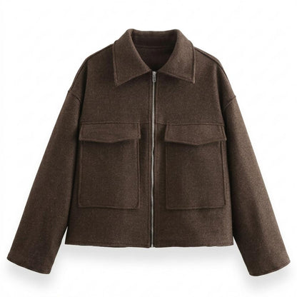 Gentleman Code - Nomiv | Reißverschluss Woll Jacke Damen