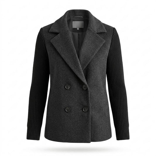 Gentleman Code - Yemir | Doppelreihige Kombinierte Jacke Damen