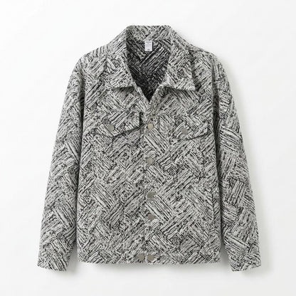 Gentleman Code - Yikak | Gemusterte Gerade Geschnittene Jacke Unisex