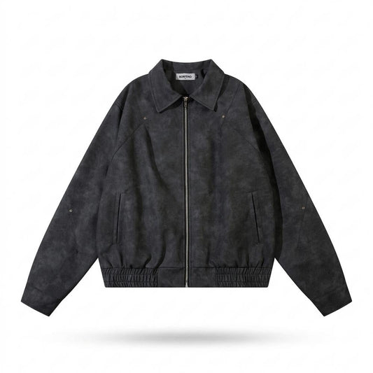 Gentleman Code - Dalan | Velourartig Hochschließend Wildleder-Jacke Unisex