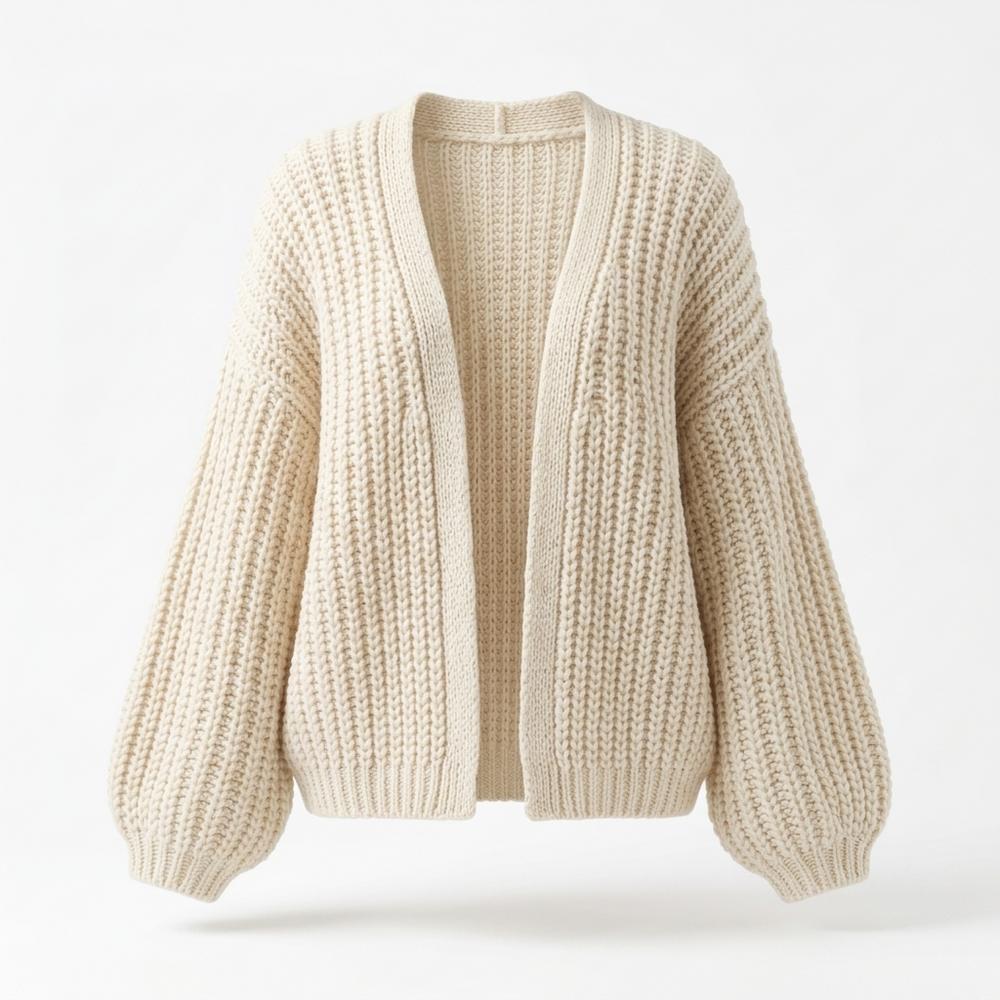 Gentleman Code - Yotot | Grob Gestrickte Strickjacke Damen