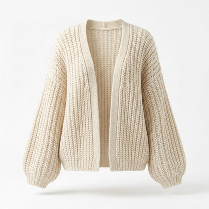 Gentleman Code - Yotot | Grob Gestrickte Strickjacke Damen