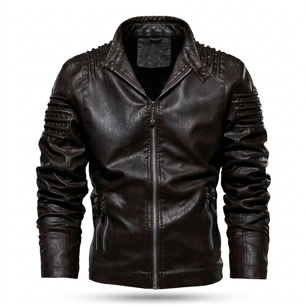 Gentleman Code - Zamel | Gesteppt Gefüttert Lederjacke Herren