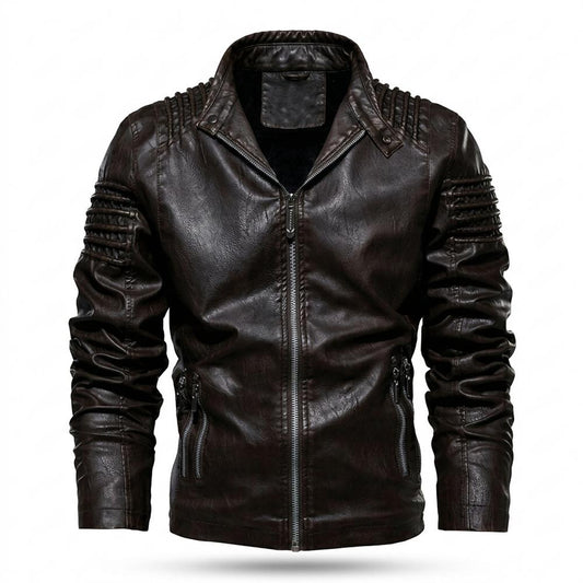 Gentleman Code - Zamel | Gesteppt Gefüttert Lederjacke Herren