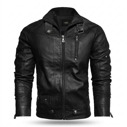 Gentleman Code - Kuted | Gefüttert Tailliert Lederjacke Herren