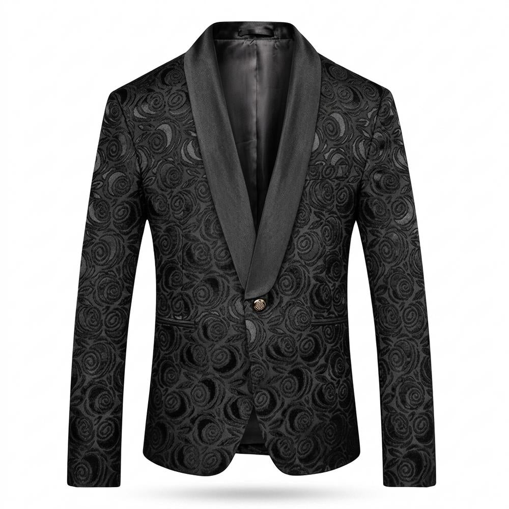 Gentleman Code - Ridas | Floral Schalkragen Anzug Herren