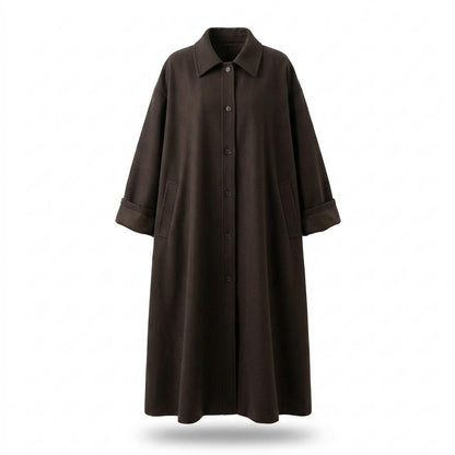 Gentleman Code - Nibev | Langer Weit Geschnittener Mantel Damen