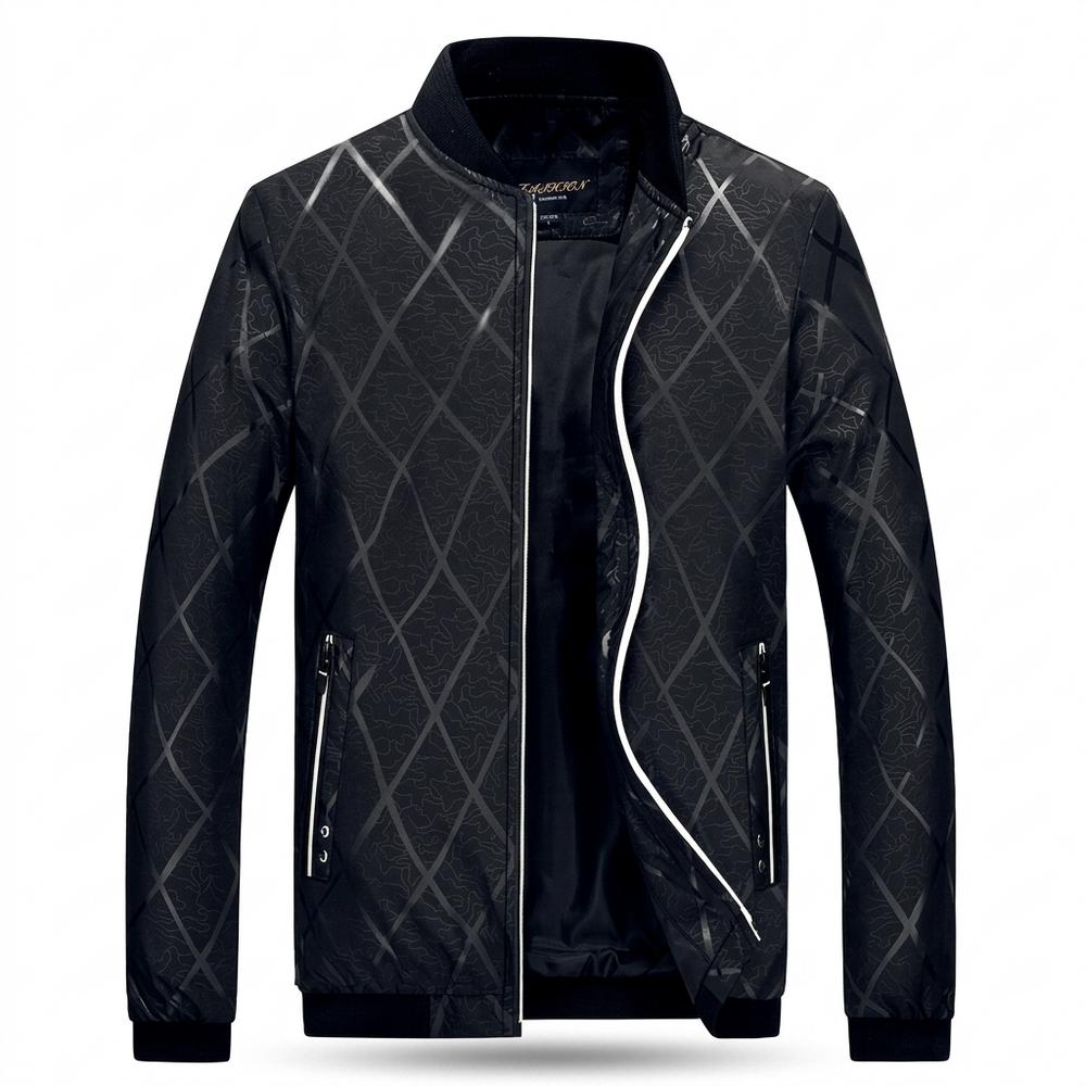 Gentleman Code - Eutal | Strukturierte Glänzende Jacke Herren