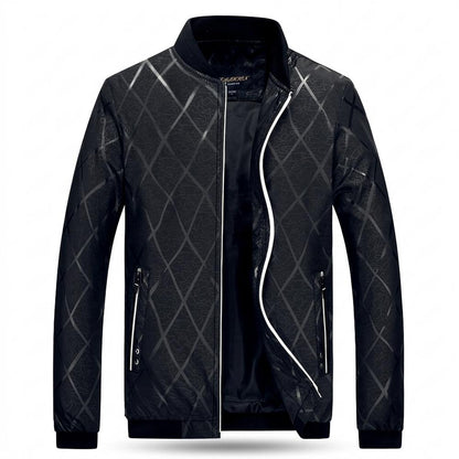 Gentleman Code - Eutal | Strukturierte Glänzende Jacke Herren