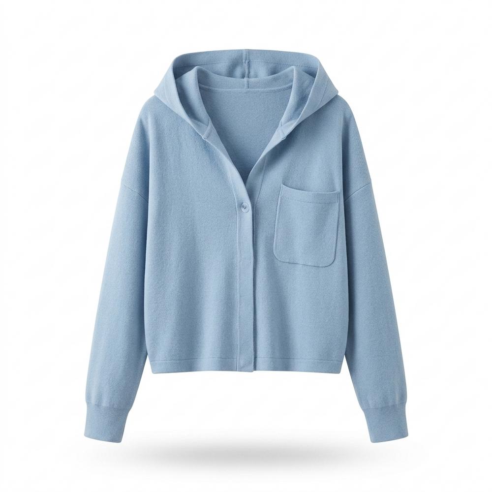 Gentleman Code - Rozod | Geknöpfte Kapuzen Jacke Damen